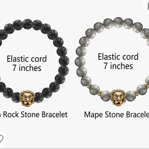 Tigers Eye & Lava Rock Stone Essential Oil Diffusing Bracelets | Meditation - Picture 9 of 10